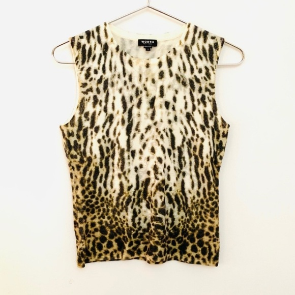WORTH New York Wool Knit Sweater Set, animal print - Picture 6 of 9